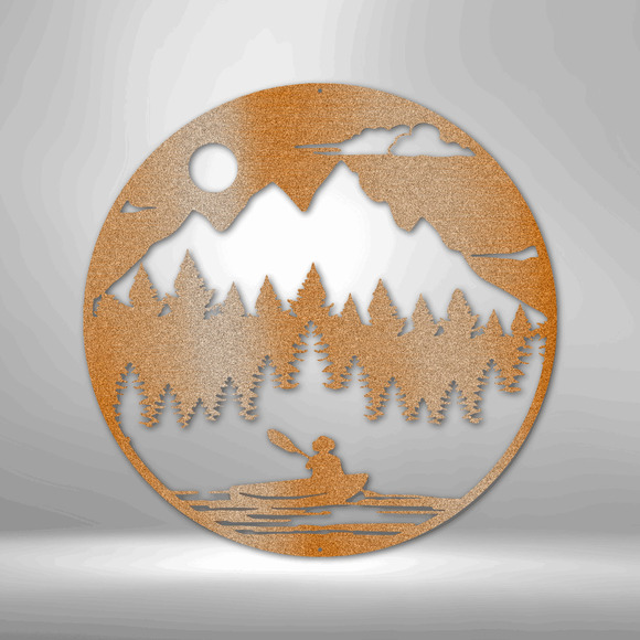 Canoe the Wild Steel Sign Laser Cut Powder Coated Home & Office Metal Wall Decor